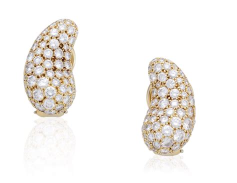 tiffany elsa peretti diamond earrings